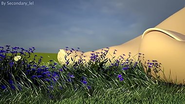 MMD Giantess Walk