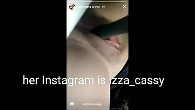 Hot teen fucked by brush her Instagram is izza_cassy