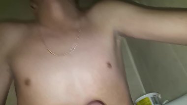 Rubbing my teen cock