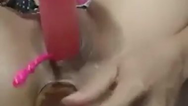 Purple Vagina # lazy fingers