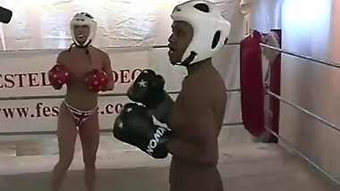 Nude Boxing! Festelle - Candy S vs Lucy - Good times!