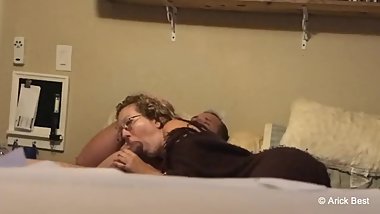 Real homemade porn! My nerdy teen sister busted sucking my husbands cock