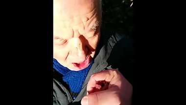 Elsa Jean trying out her new willy clone of The Rocks cock