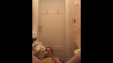 My huge 8.3 inch dang cock fucking a homemade toy I made