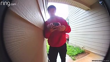 Caught jerking on camera