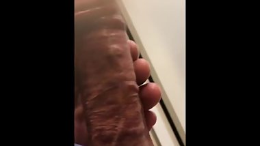 Stroking my hard dick to sexy girls