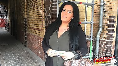 GERMAN SCOUT - Teen Ashley Dick mit Mega Natur Titten bei Casting gefickt