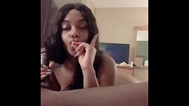 ANGELA DEEPTHROATS ON MY DICK