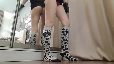My sexy feet and dance home party