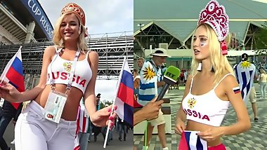 Russian Natalia Andreeva the most beautiful girl at 2018 World Cup