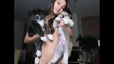 Bulgarian girl masturbate and dance,lucky dogs,butt plug..