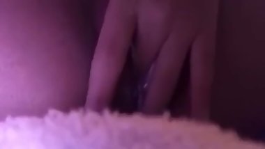 Naughty Little Girl Creampies On Her Sheets Before Bed Time
