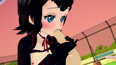 Mavis from Hotel Transylvania giving pleasure (Koikatu gameplay)