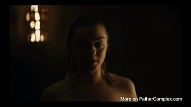 Arya Stark Nude and Sex Scene in Game of Thrones Maisie williams Naked