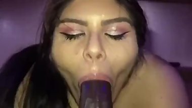 Latina BBW BBC Sucking And Fucking