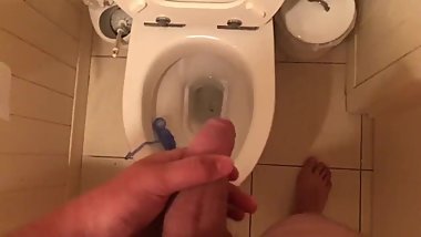 Teen boy public toilet