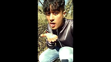 Spitting cum on hand and then eating cumspit cocktail again