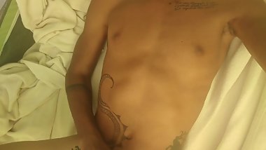 Moaning and Jerking Off on the Beach