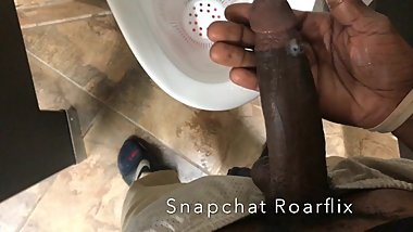 Jerk Off At 3 Urinals And Got Caught! -Pig