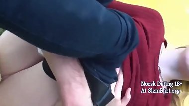 Skinny AmatÃ¸r Norwegian Teen Fucked By Stranger UtendÃ¸rs PÃ¥ Bil
