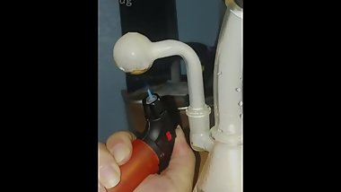 Smoking the bong