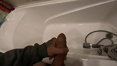 masturbating solo in bathRoom