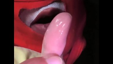 Deborah blowjob simulation erotic asmr fetish saliva thumb sucking