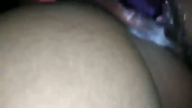 Creaming on dildo