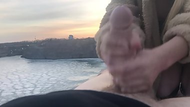 PREVIEW: PUBLIC TEEN BLOWJOB IN PARK AND TITTIES CAME ON