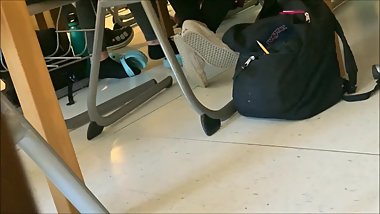 Amazing candid blue crocs shoeplay