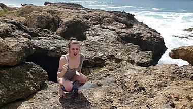 Public Beach Side Pee With a View