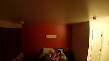 PAWG sucking a drunk cock HIDDEN CAM