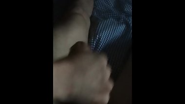 Motherfucker can't stroke his cock properly and moans like a bitch