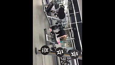 Candid teen at the gym