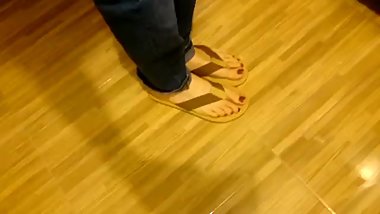 Beautiful candid feet