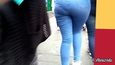 Estupendo candid ass a adolescente latina